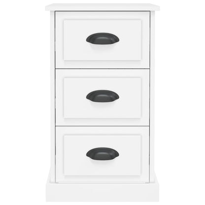 Nachttisch Weiß 39x39x67 cm Holzwerkstoff