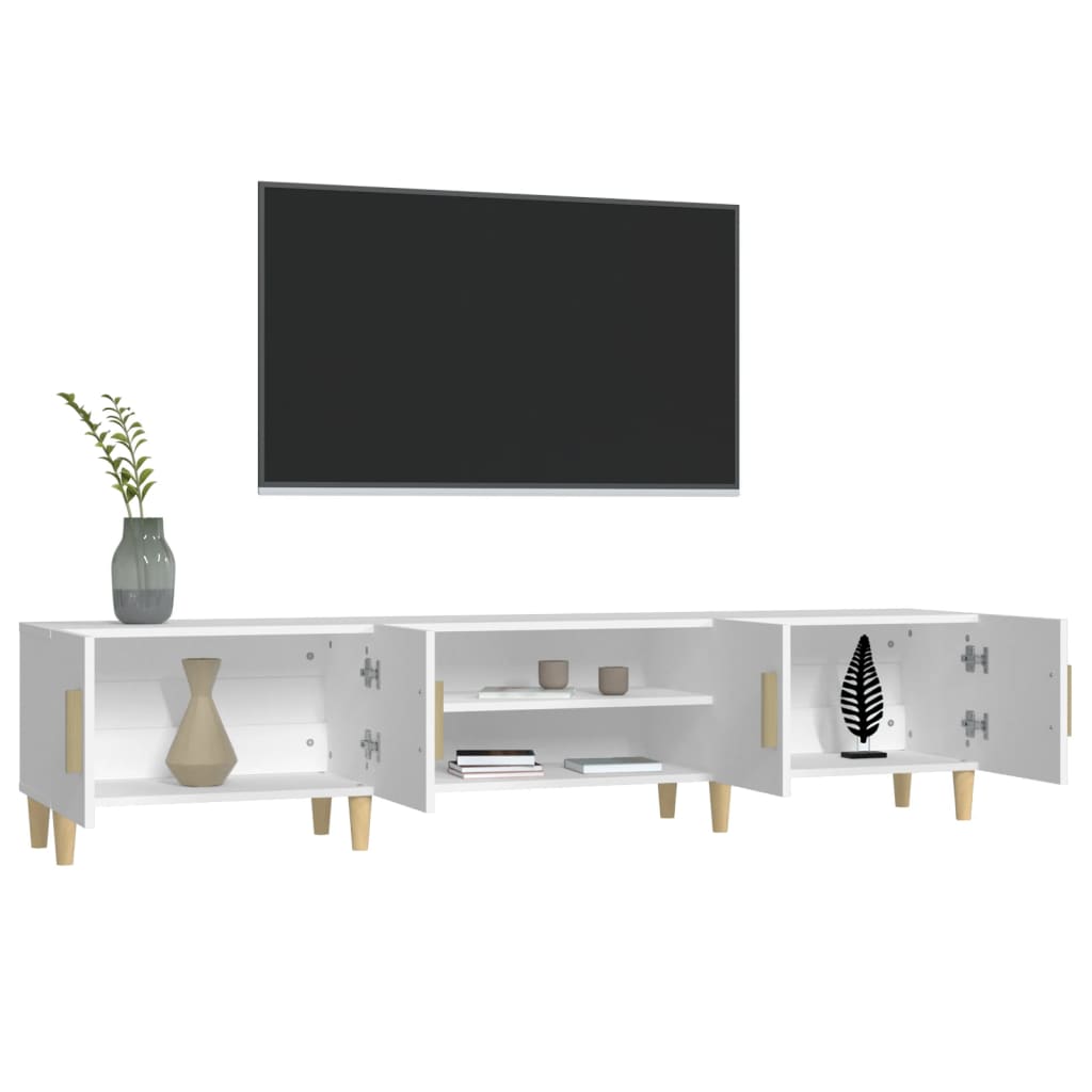 TV-Schrank Weiß 180 x 31,5 x 40 cm Holzwerkstoff