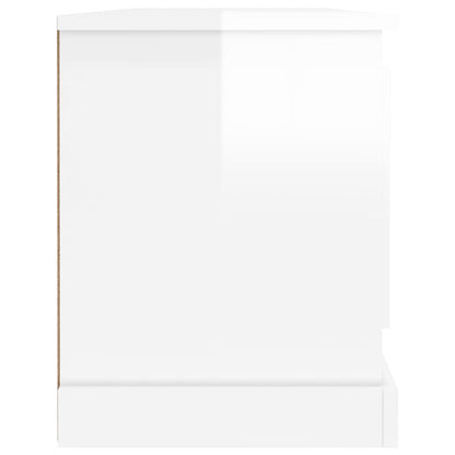 TV-Schrank Hochglanz-Weiß 100x35,5x45 cm Holzwerkstoff