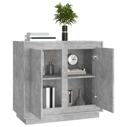 Sideboard Betongrau 80x34x75 cm Holzwerkstoff