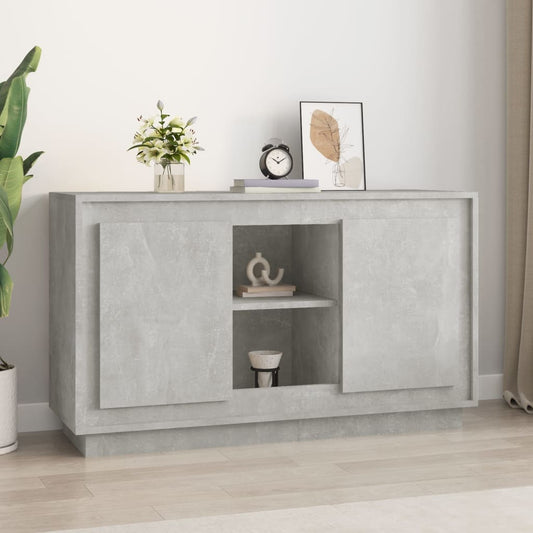 Sideboard Betongrau 102x35x60 cm Holzwerkstoff