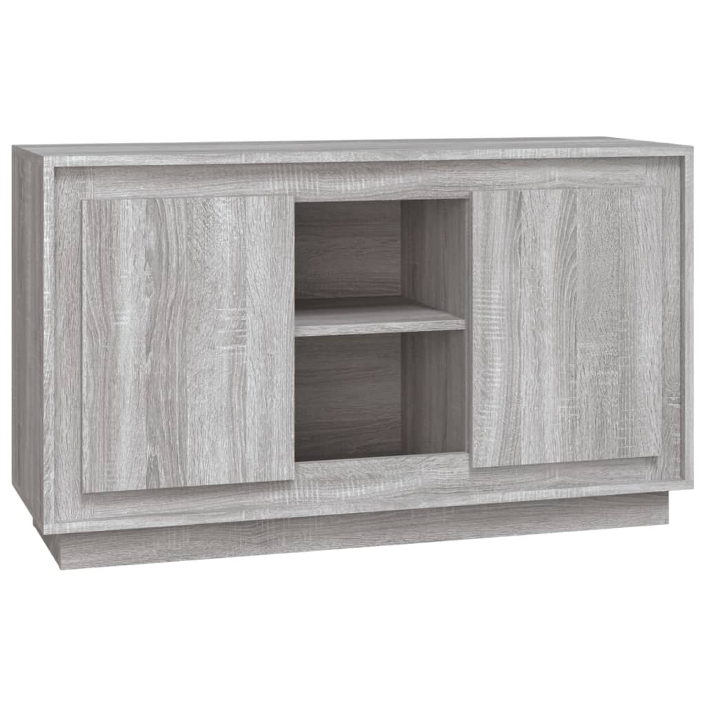 Sideboard Grau Sonoma 102x35x60 cm Holzwerkstoff