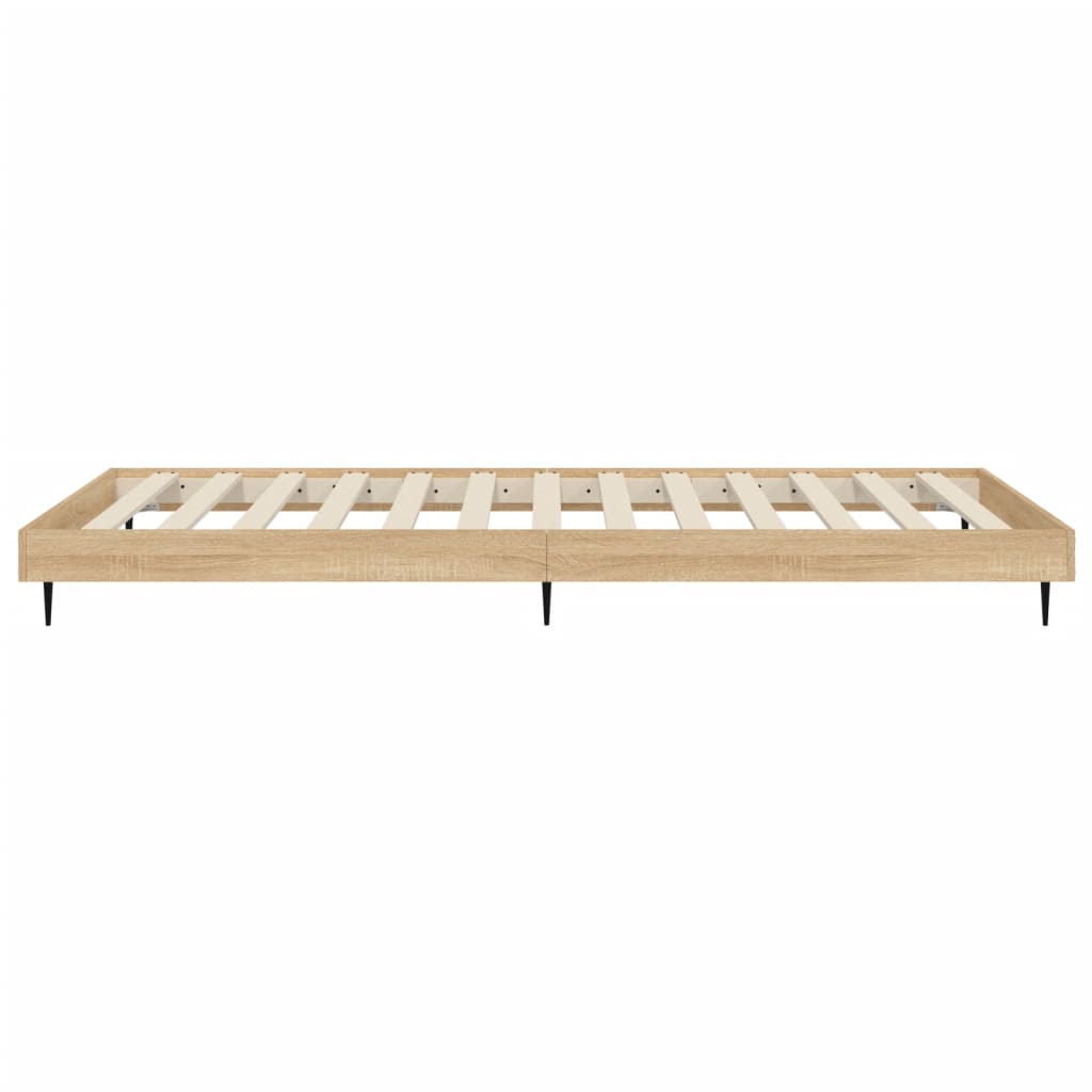 Bettgestell Sonoma-Eiche 90x200 cm Holzwerkstoff