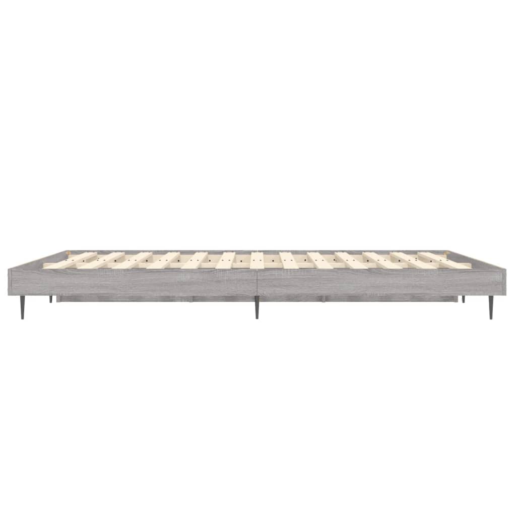 Bettgestell Grau Sonoma 140x190 cm Holzwerkstoff