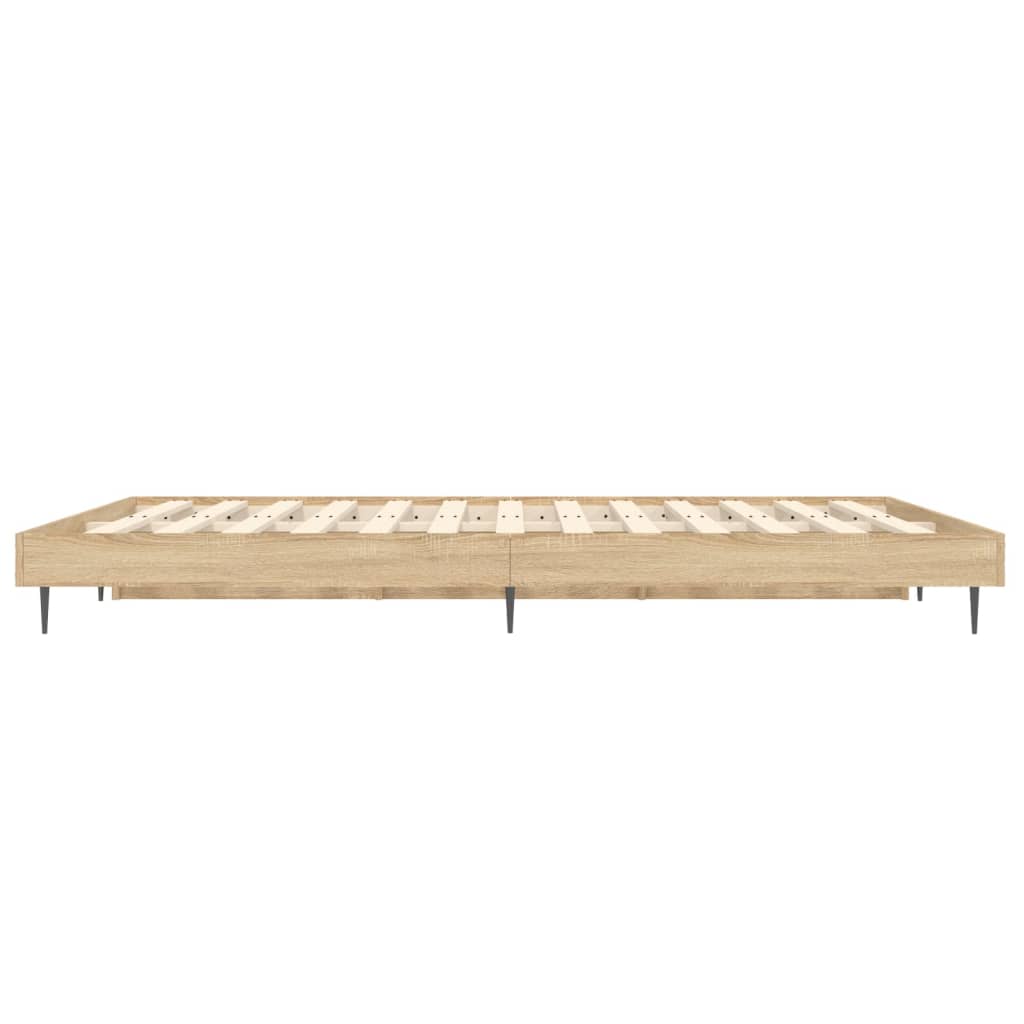 Bettgestell Sonoma-Eiche 120x190 cm Holzwerkstoff