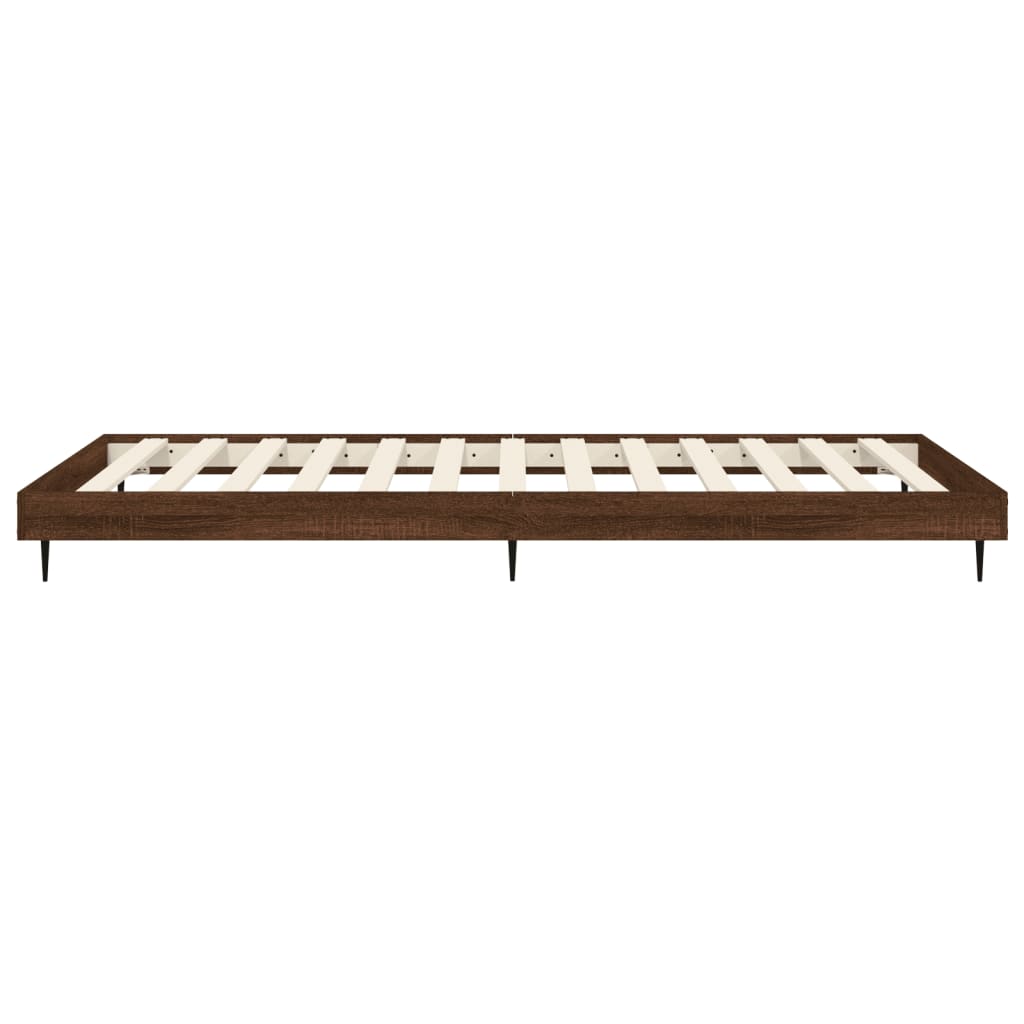 Bettgestell Braun Eichen-Optik 90x190 cm Holzwerkstoff