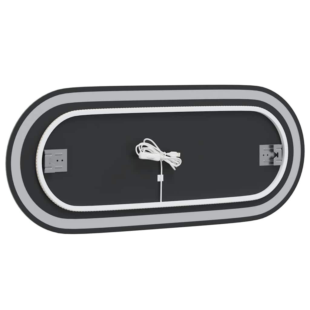 LED-Badspiegel 90x40 cm Oval