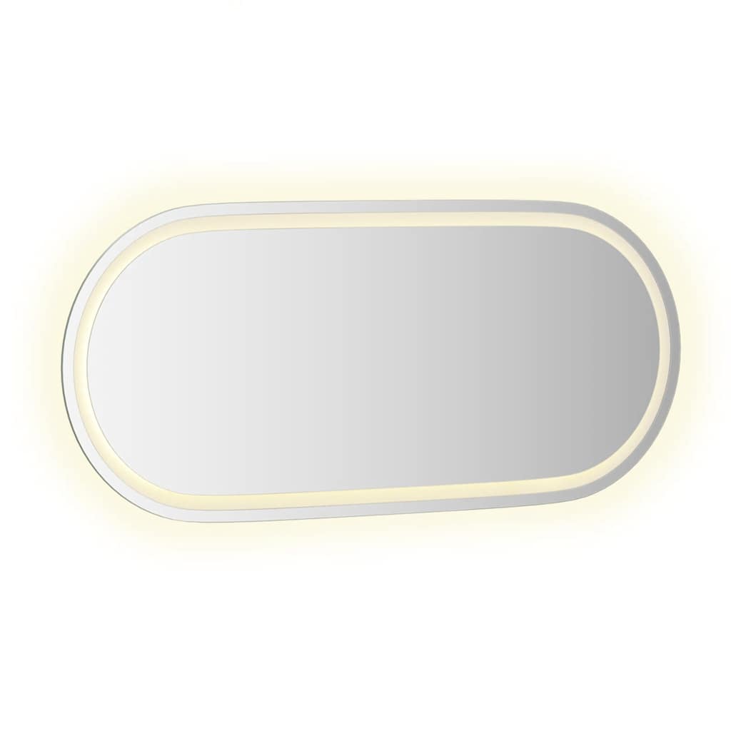 LED-Badspiegel 100x45 cm Oval