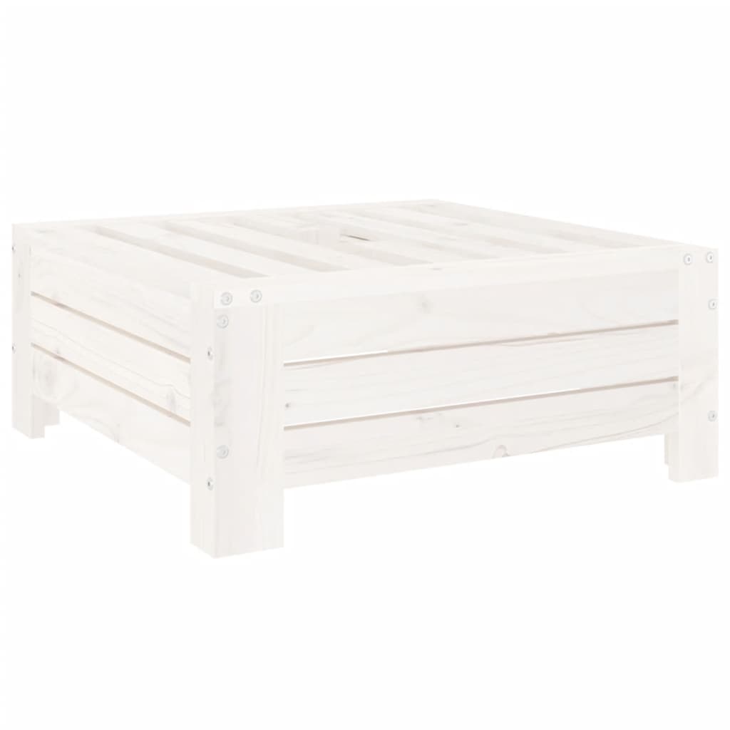 Verkleidung für Sonnenschirmständer Weiß Massivholz Kiefer