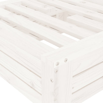 Verkleidung für Sonnenschirmständer Weiß Massivholz Kiefer