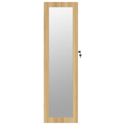 Schmuckschrank mit Spiegel Wandmontage 30x8,5x106 cm