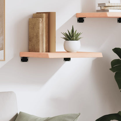 Wandregal 40x40x(2-4) cm Massivholz Eiche Unbehandelt