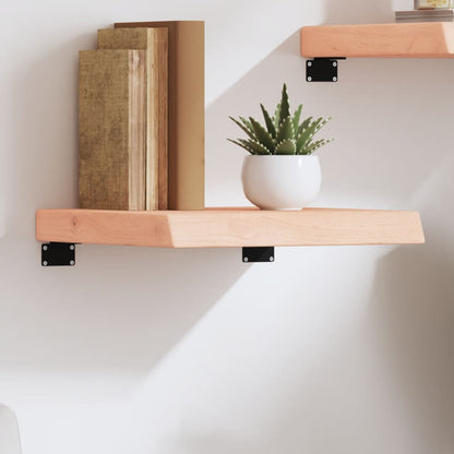 Wandregal 40x40x(2-6) cm Massivholz Eiche Unbehandelt