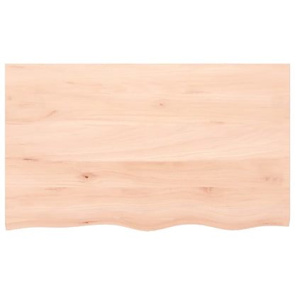 Wandregal 100x60x2 cm Massivholz Eiche Unbehandelt