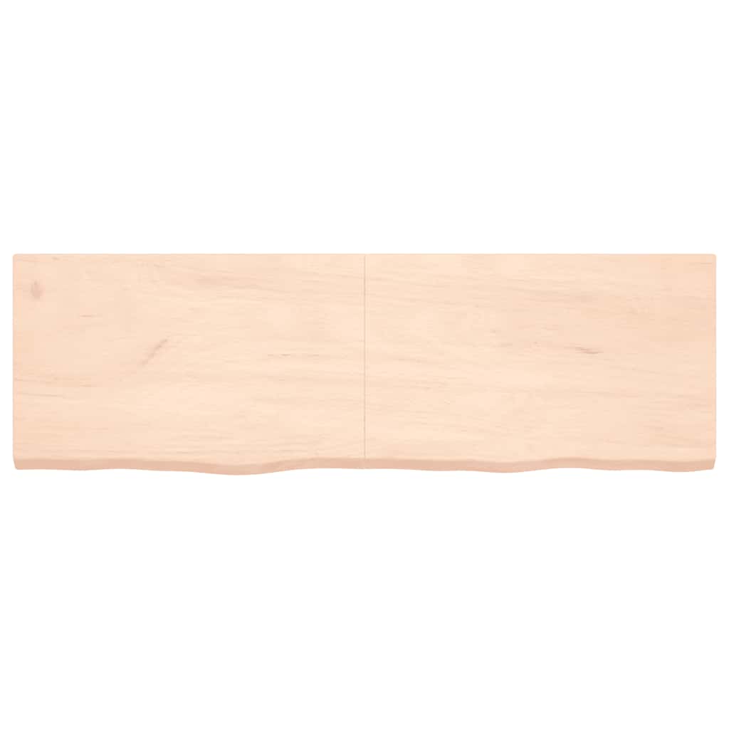Wandregal 160x50x(2-4) cm Massivholz Eiche Unbehandelt