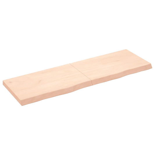 Wandregal 160x50x(2-6) cm Massivholz Eiche Unbehandelt