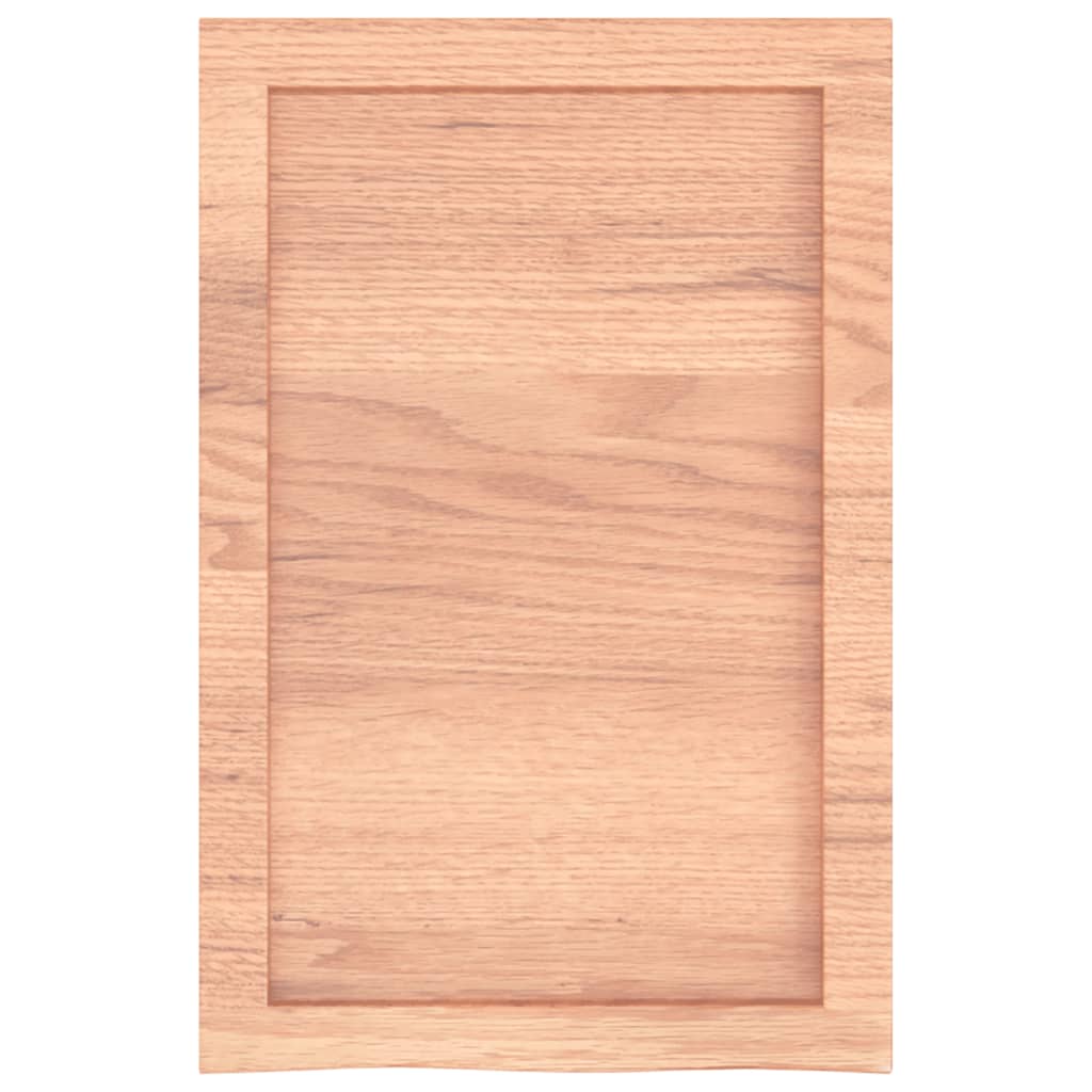 Wandregal Hellbraun 40x60x(2-6) cm Massivholz Eiche Behandelt