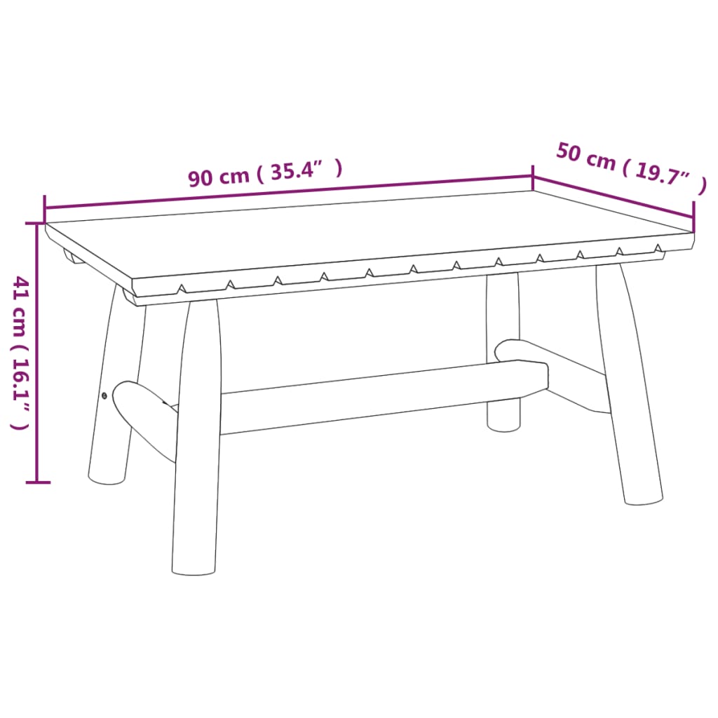 5-tlg. Garten-Lounge-Set Massivholz Fichte