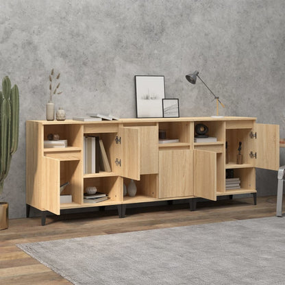 Sideboards 3 Stk. Sonoma-Eiche 60x35x70 cm Holzwerkstoff