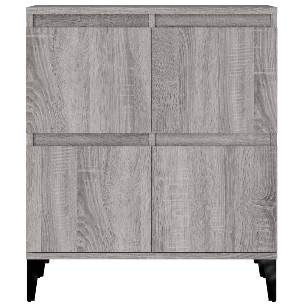 Sideboards 2 Stk. Grau Sonoma 60x35x70 cm Holzwerkstoff