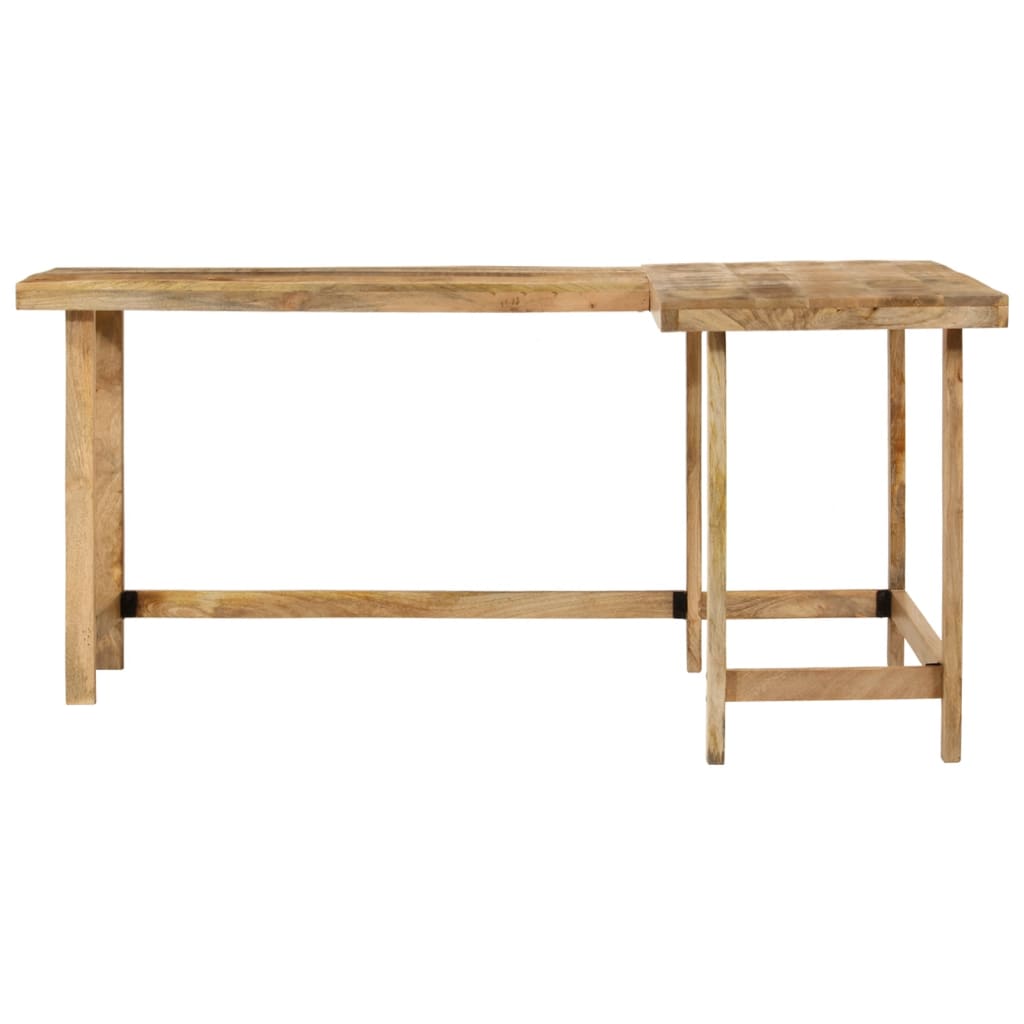 Schreibtisch 165x110x75 cm Massivholz Mango