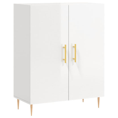 Sideboard Hochglanz-Weiß 69,5x34x90 cm Holzwerkstoff