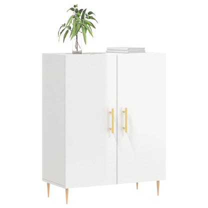 Sideboard Hochglanz-Weiß 69,5x34x90 cm Holzwerkstoff