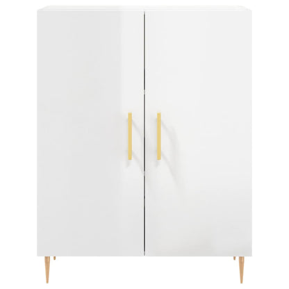 Sideboard Hochglanz-Weiß 69,5x34x90 cm Holzwerkstoff