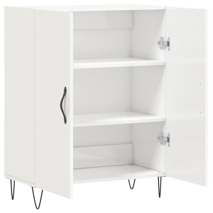 Sideboard Hochglanz-Weiß 69,5x34x90 cm Holzwerkstoff