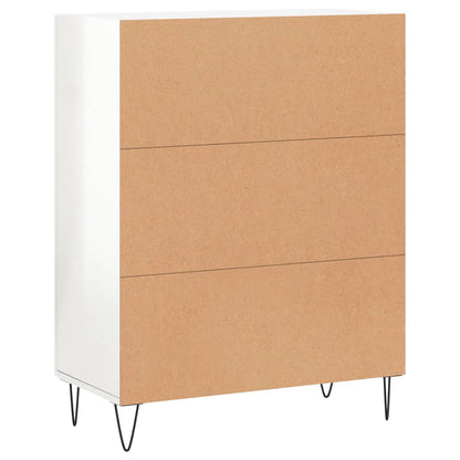 Sideboard Hochglanz-Weiß 69,5x34x90 cm Holzwerkstoff