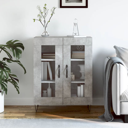 Sideboard Betongrau 69,5x34x90 cm Holzwerkstoff