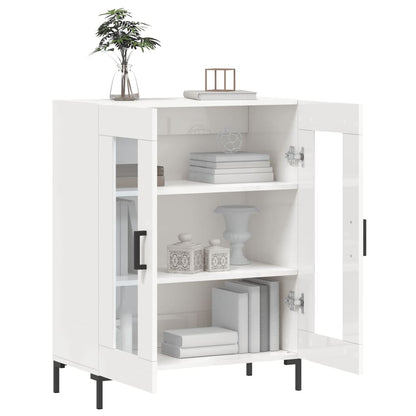 Sideboard Hochglanz-Weiß 69,5x34x90 cm Holzwerkstoff