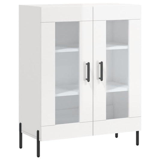 Sideboard Hochglanz-Weiß 69,5x34x90 cm Holzwerkstoff