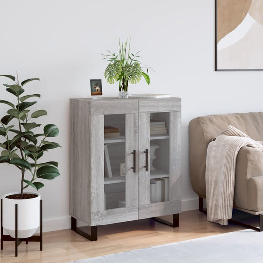 Sideboard Grau Sonoma 69,5x34x90 cm Holzwerkstoff
