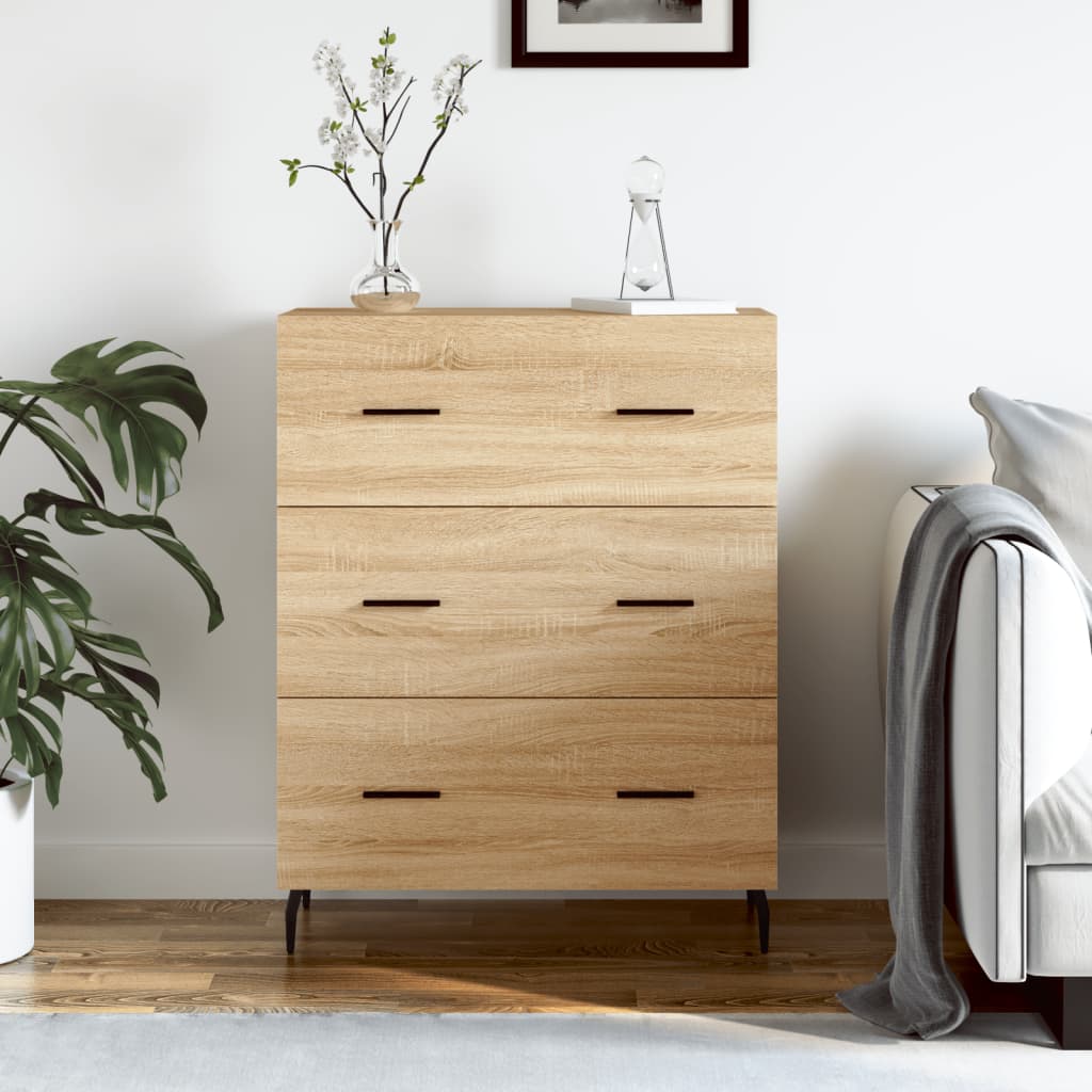 Sideboard Sonoma-Eiche 69,5x34x90 cm Holzwerkstoff