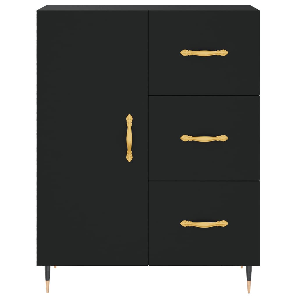 Sideboard Schwarz 69,5x34x90 cm Holzwerkstoff