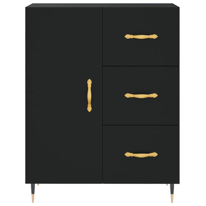 Sideboard Schwarz 69,5x34x90 cm Holzwerkstoff