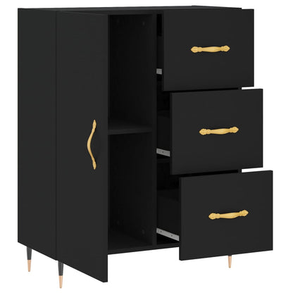 Sideboard Schwarz 69,5x34x90 cm Holzwerkstoff