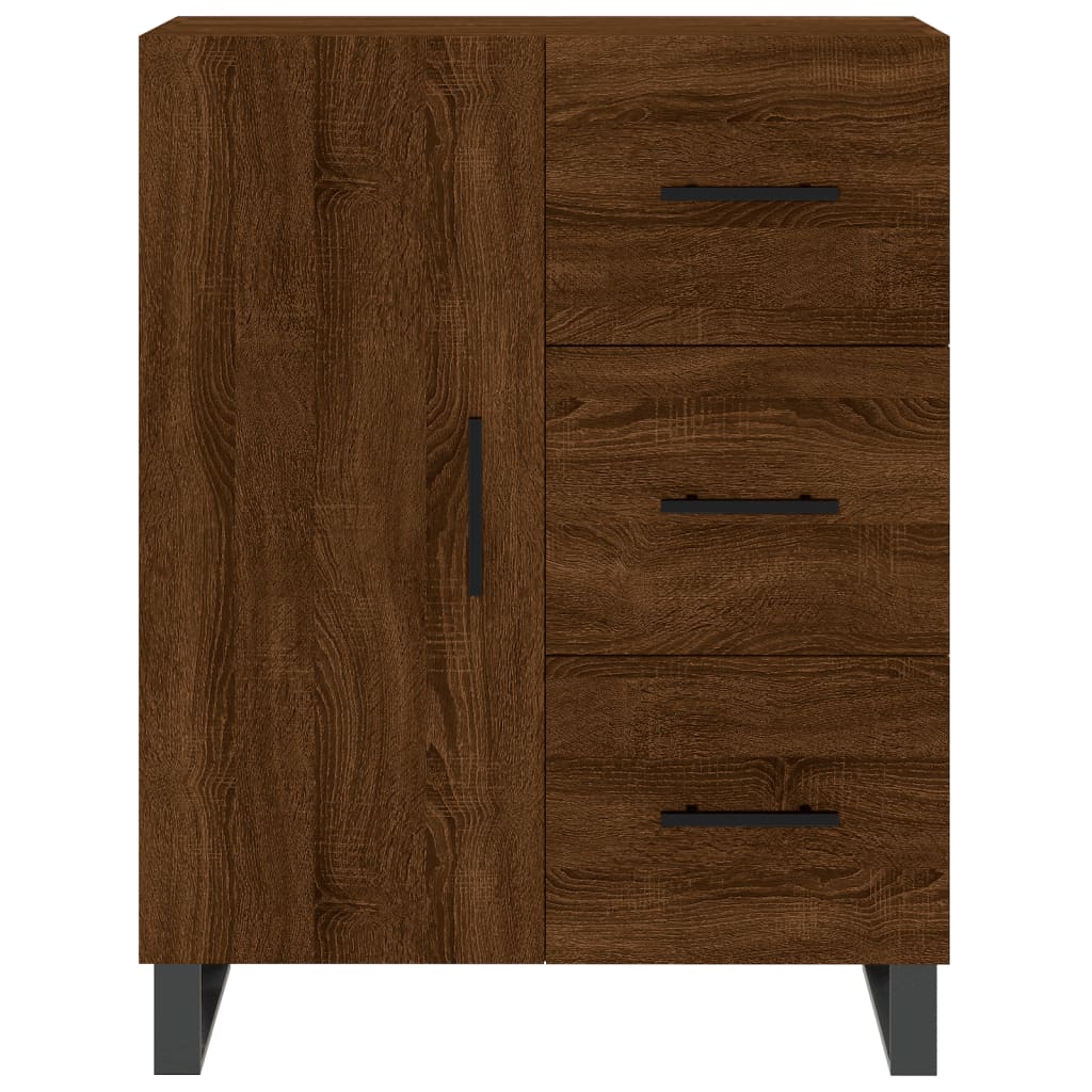 Sideboard Braun Eichen-Optik 69,5x34x90 cm Holzwerkstoff