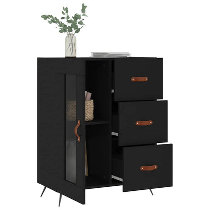Sideboard Schwarz 69,5x34x90 cm Holzwerkstoff