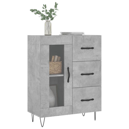 Sideboard Betongrau 69,5x34x90 cm Holzwerkstoff