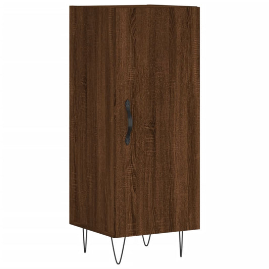 Sideboard Braun Eichen-Optik 34,5x34x90 cm Holzwerkstoff