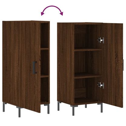 Sideboard Braun Eichen-Optik 34,5x34x90 cm Holzwerkstoff