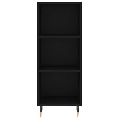 Sideboard Schwarz 34,5x32,5x90 cm Holzwerkstoff