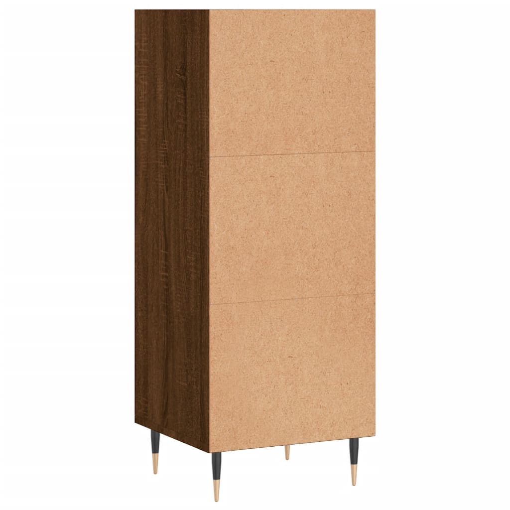 Sideboard Braun Eichen-Optik 34,5x32,5x90 cm Holzwerkstoff