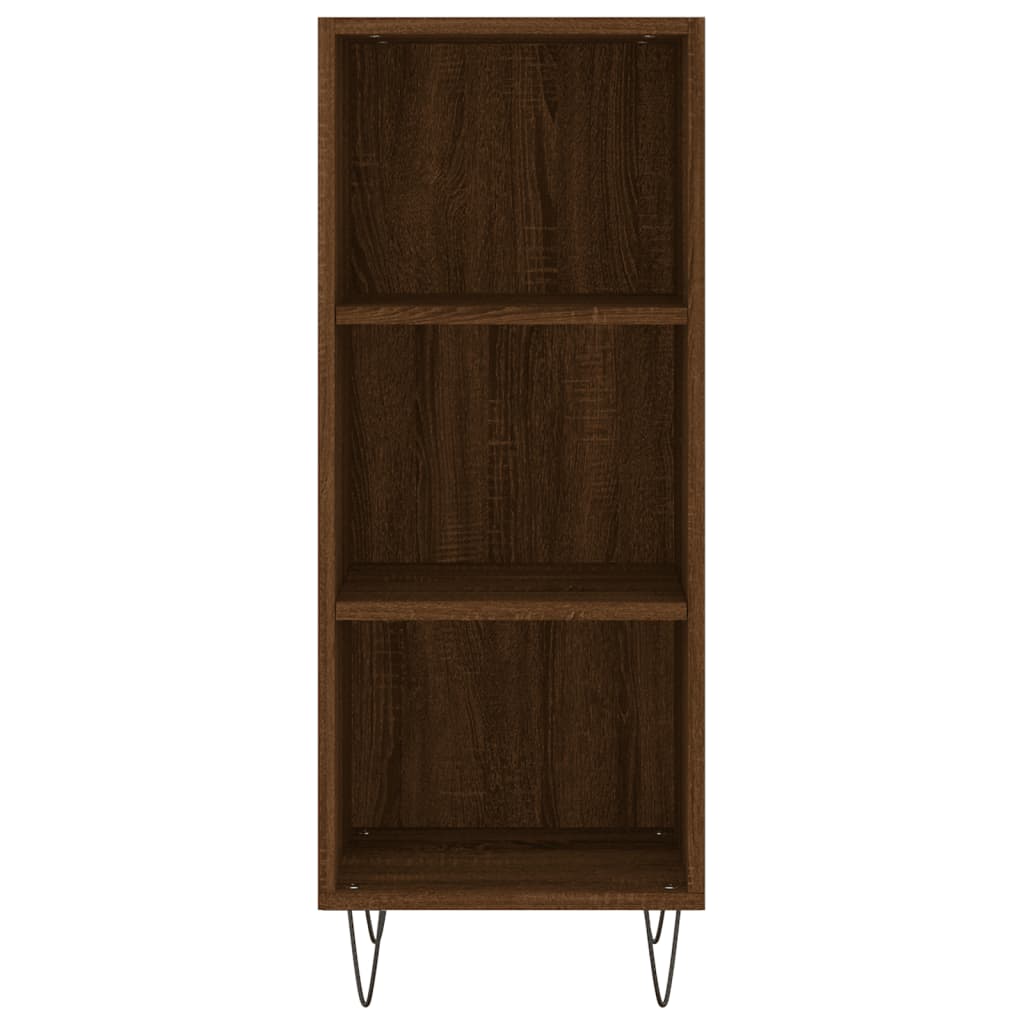 Sideboard Braun Eichen-Optik 34,5x32,5x90 cm Holzwerkstoff