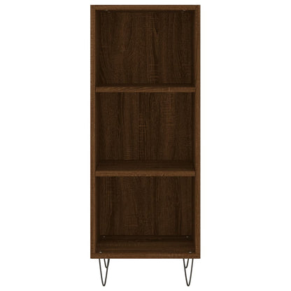 Sideboard Braun Eichen-Optik 34,5x32,5x90 cm Holzwerkstoff
