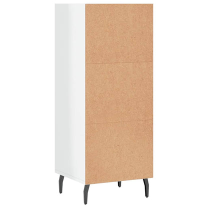 Sideboard Hochglanz-Weiß 34,5x32,5x90 cm Holzwerkstoff