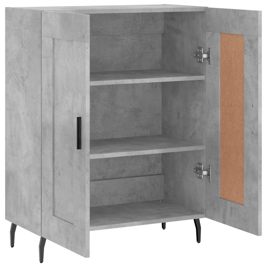 Sideboard Betongrau 69,5x34x90 cm Holzwerkstoff