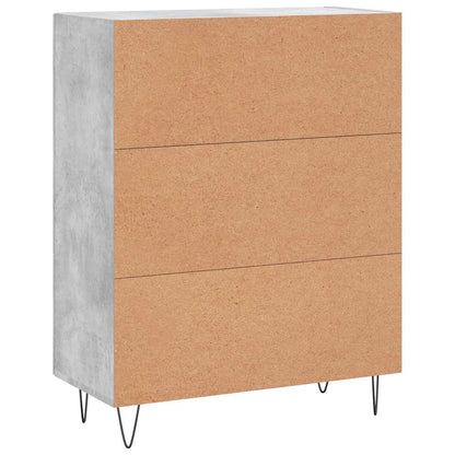 Sideboard Betongrau 69,5x34x90 cm Holzwerkstoff